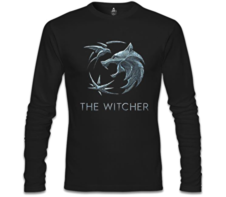 The Witcher - Wolf Siyah Erkek Sweatshirt