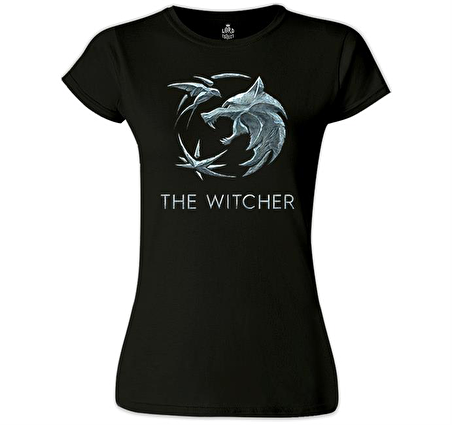 The Witcher - Wolf Siyah Bayan Tshirt