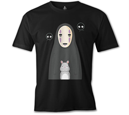 Sprited Away - Kaonashi Siyah Erkek Tshirt