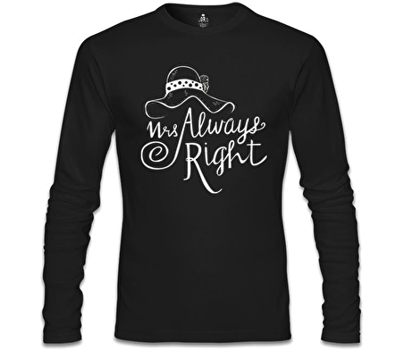 Mrs. Always Right Şapka Siyah Erkek Sweatshirt