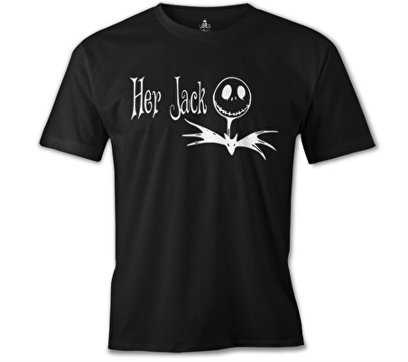 Her Sally His Jack - Jack Siyah Erkek Tshirt