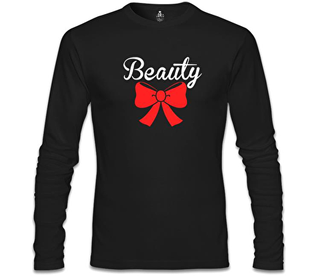 Beauty and the Beast - Beauty  Siyah Erkek Sweatshirt