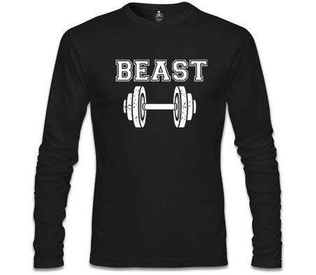 Beauty and the Beast - Beast Siyah Erkek Sweatshirt