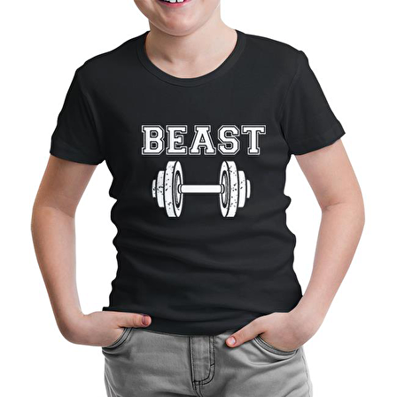Beauty and the Beast - Beast Siyah Çocuk Tshirt