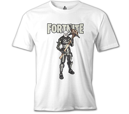 Fortnite - Skull II Beyaz Erkek Tshirt