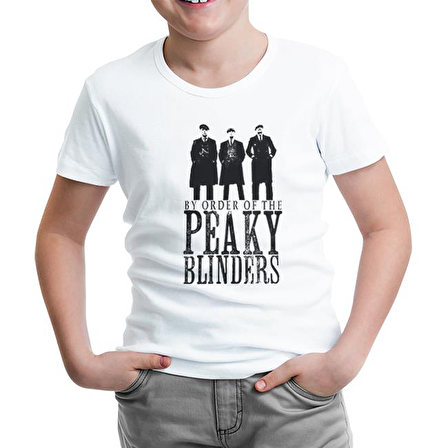 Peaky Blinders - Brothers Beyaz Çocuk Tshirt