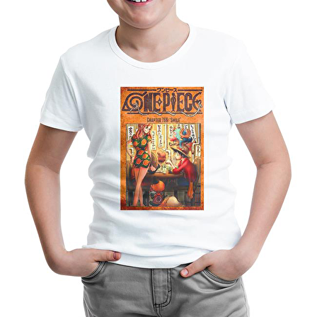 One Piece - Smile Beyaz Çocuk Tshirt
