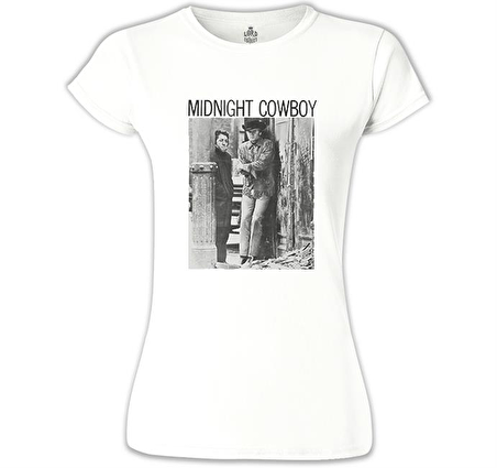 Midnight Cowboy Beyaz Bayan Tshirt