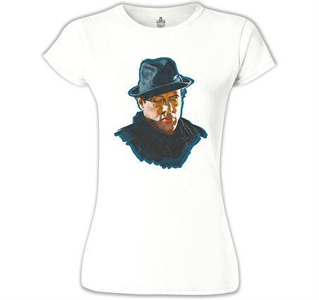 Sylvester Stallone - Hat Beyaz Bayan Tshirt