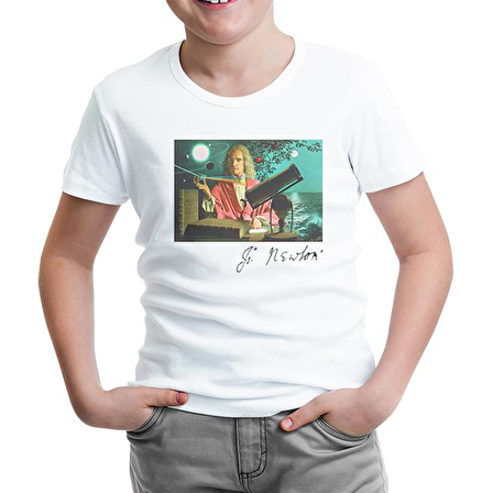Newton - Elma Beyaz Çocuk Tshirt