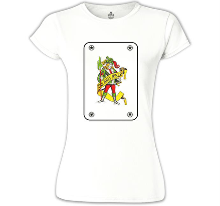 Joker - Game Cards Beyaz Bayan Tshirt