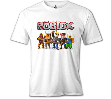Roblox - Macera Beyaz Erkek Tshirt