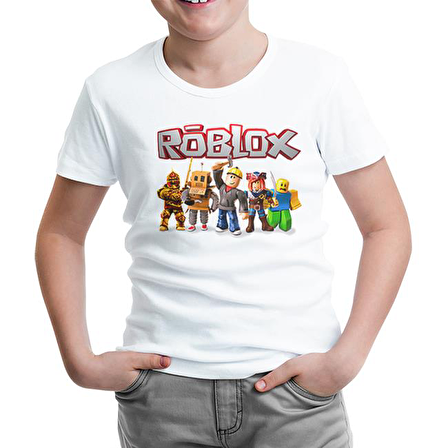 Roblox - Macera Beyaz Çocuk Tshirt