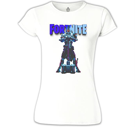 Fortnite - Ultima Knight Blue Beyaz Bayan Tshirt