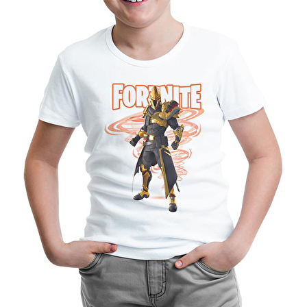 Fortnite - Ultima Knight Beyaz Çocuk Tshirt
