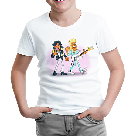 Modern Talking - Gitar Beyaz Çocuk Tshirt