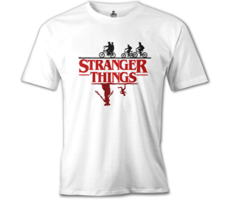 Stranger Tshings - Beneath Beyaz Erkek Tshirt