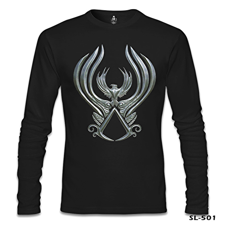 Assassin's Creed - Wings Siyah Erkek Sweatshirt