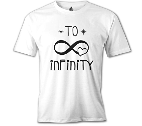 To Infinity Beyaz Erkek Tshirt