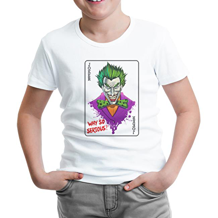 Joker - In Cards Beyaz Çocuk Tshirt