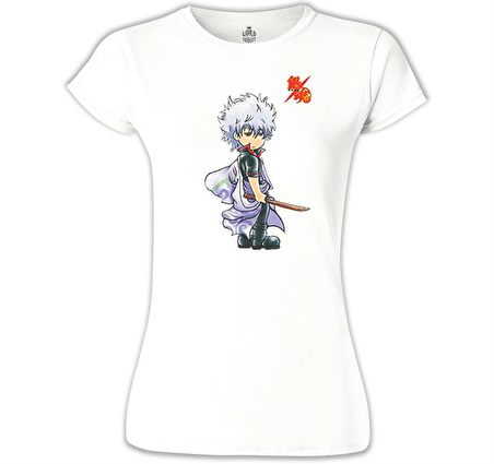 Gintama Gintoki  Beyaz Bayan Tshirt