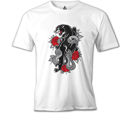 Tattoo - Tiger Beyaz Erkek Tshirt
