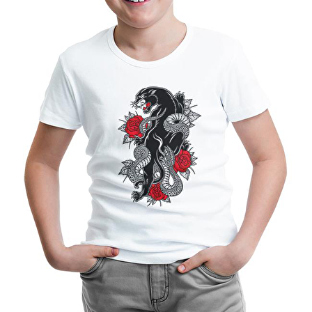 Tattoo - Tiger Beyaz Çocuk Tshirt
