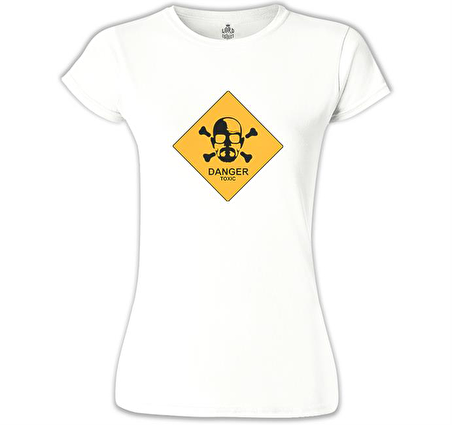 Breaking Bad - Toxic Beyaz Bayan Tshirt