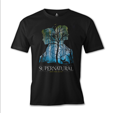 Supernatural - Impala Siyah Erkek Tshirt