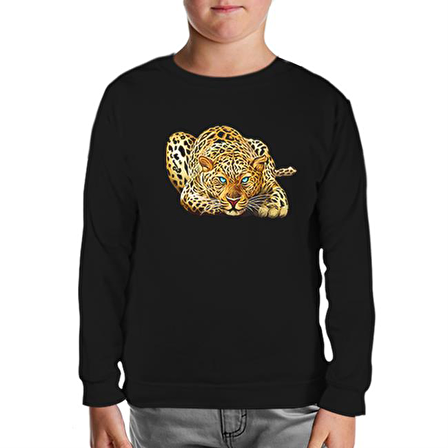 Kaplan - Look Siyah Çocuk Sweatshirt