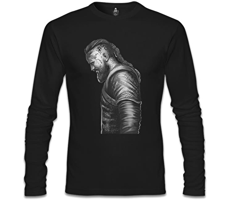 Vikings - Ragnar III Siyah Erkek Sweatshirt