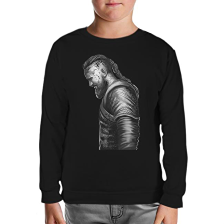 Vikings - Ragnar III Siyah Çocuk Sweatshirt