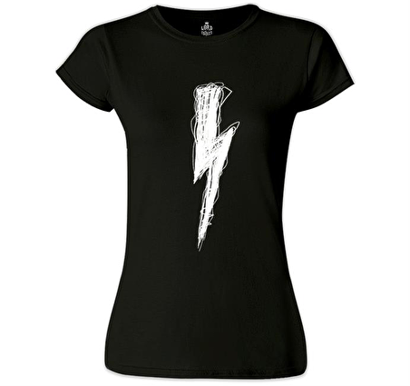 Şimşek  Siyah Bayan Tshirt