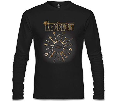 Locke and Key - All Keys Siyah Erkek Sweatshirt