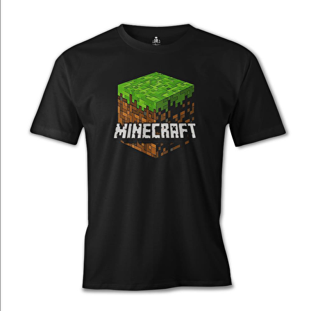 Minecraft - Cube Siyah Erkek Tshirt