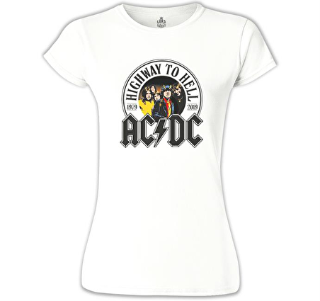 AC DC - 1979 Beyaz Bayan Tshirt