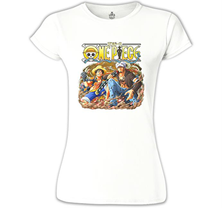 One Piece - Rope Beyaz Bayan Tshirt