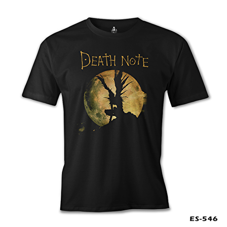 Death Note - Moon Siyah Erkek Tshirt