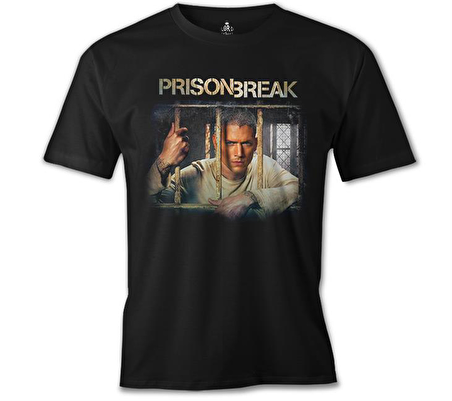 Prison Break - Back Siyah Erkek Tshirt