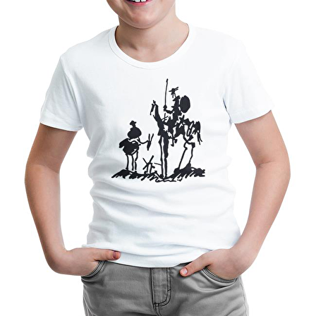 Picasso – Don Quixote Beyaz Çocuk Tshirt