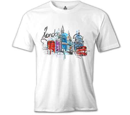 Londra - Kulübe Beyaz Erkek Tshirt