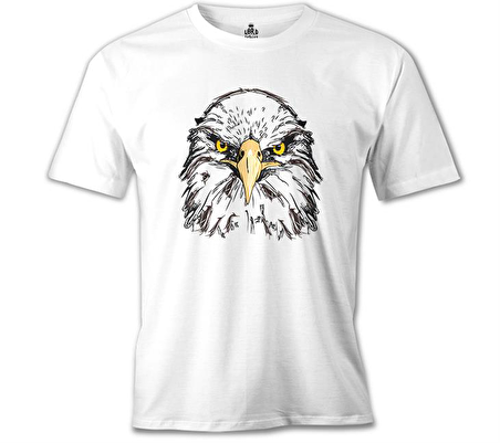 Kartal - Yüz Beyaz Erkek Tshirt