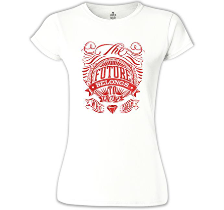 Future Dream Beyaz Bayan Tshirt