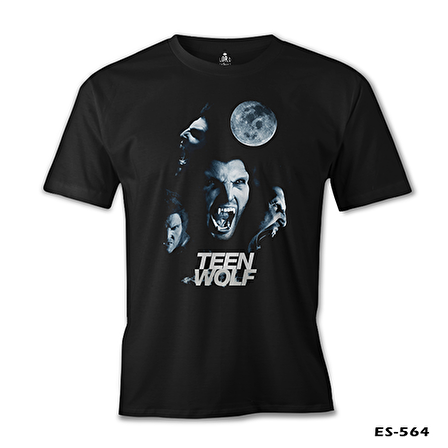 Teen Wolf Siyah Erkek Tshirt