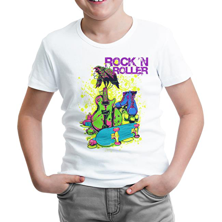 Rock'n Roller Beyaz Çocuk Tshirt