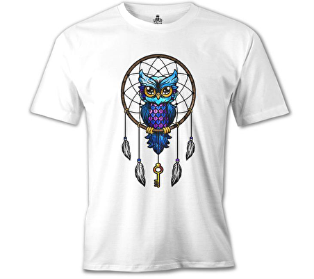 Düş Kapanı - Baykuş Beyaz Erkek Tshirt