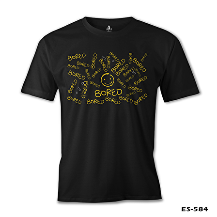 Sherlock - Bored Siyah Erkek Tshirt