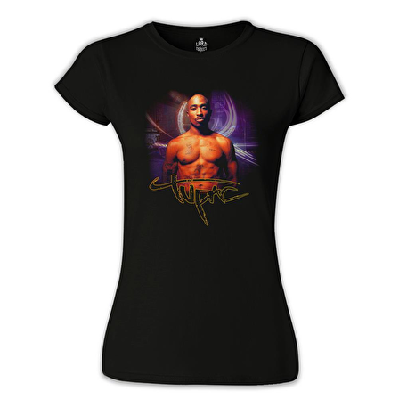 Tupac Shakur Siyah Bayan Tshirt
