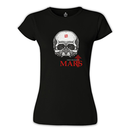30 Seconds to Mars Siyah Bayan Tshirt