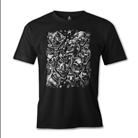 Clown Siyah Erkek Tshirt